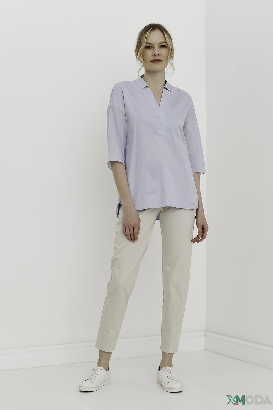 Блуза Marc Cain голубого цвета