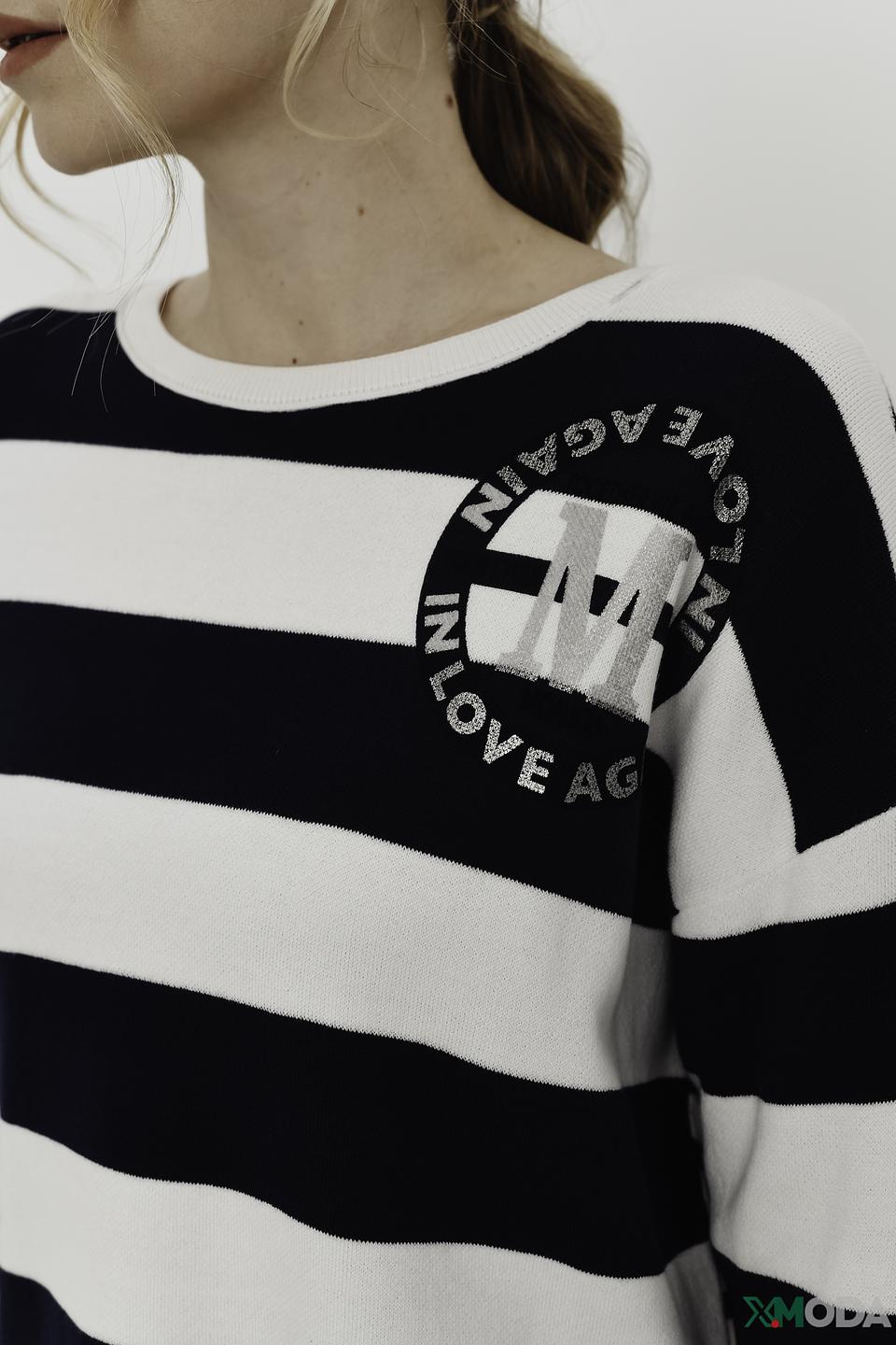 Пуловер Monari в полоску