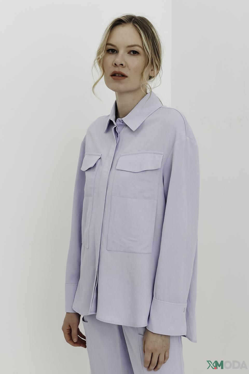 Рубашка Marc Cain лавандовая