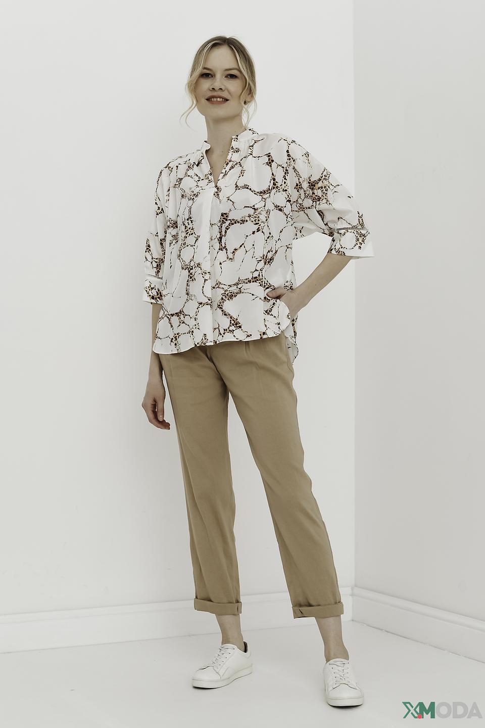 Брюки Marc Cain бежевые с завязками