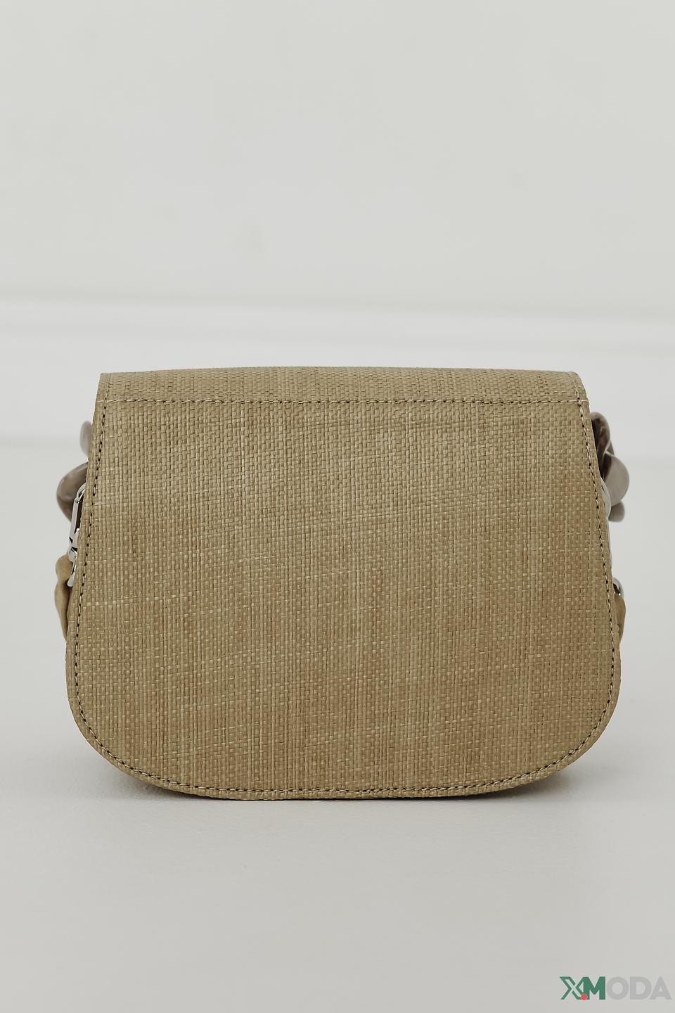 Сумка Unisa с цепью бежевая