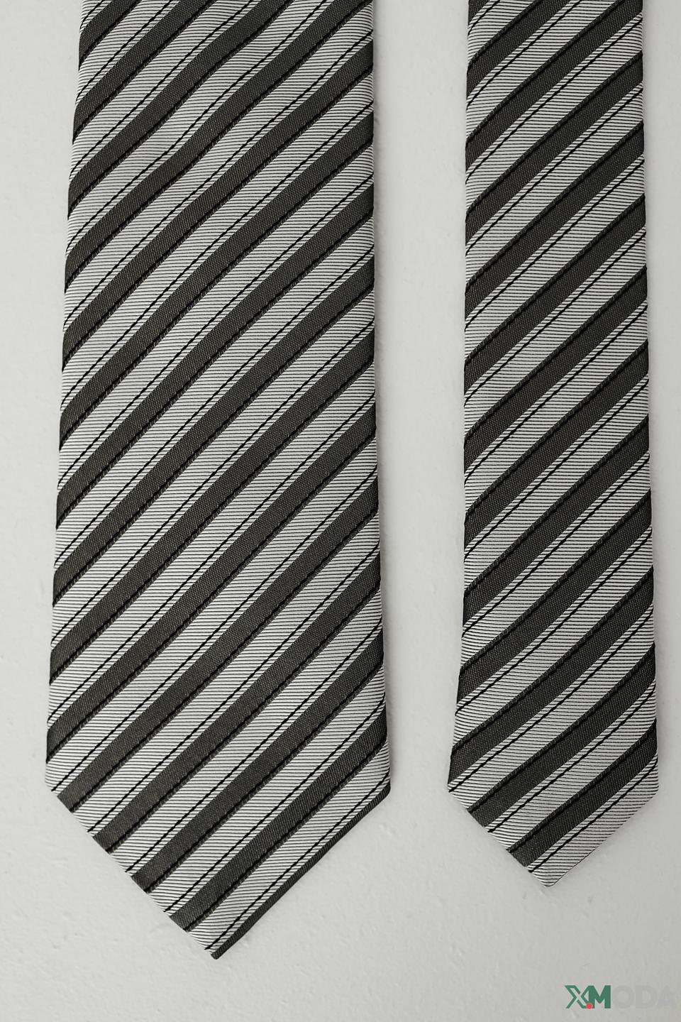 Галстук Boss Business в полоску серый