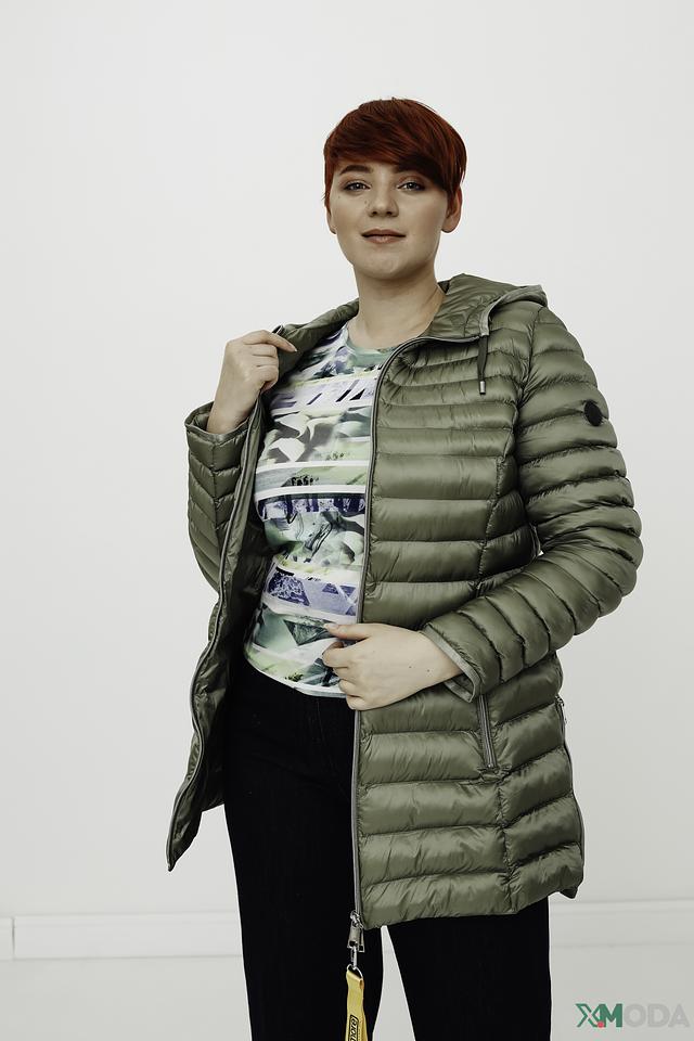 Куртка Lebek хаки стеганая