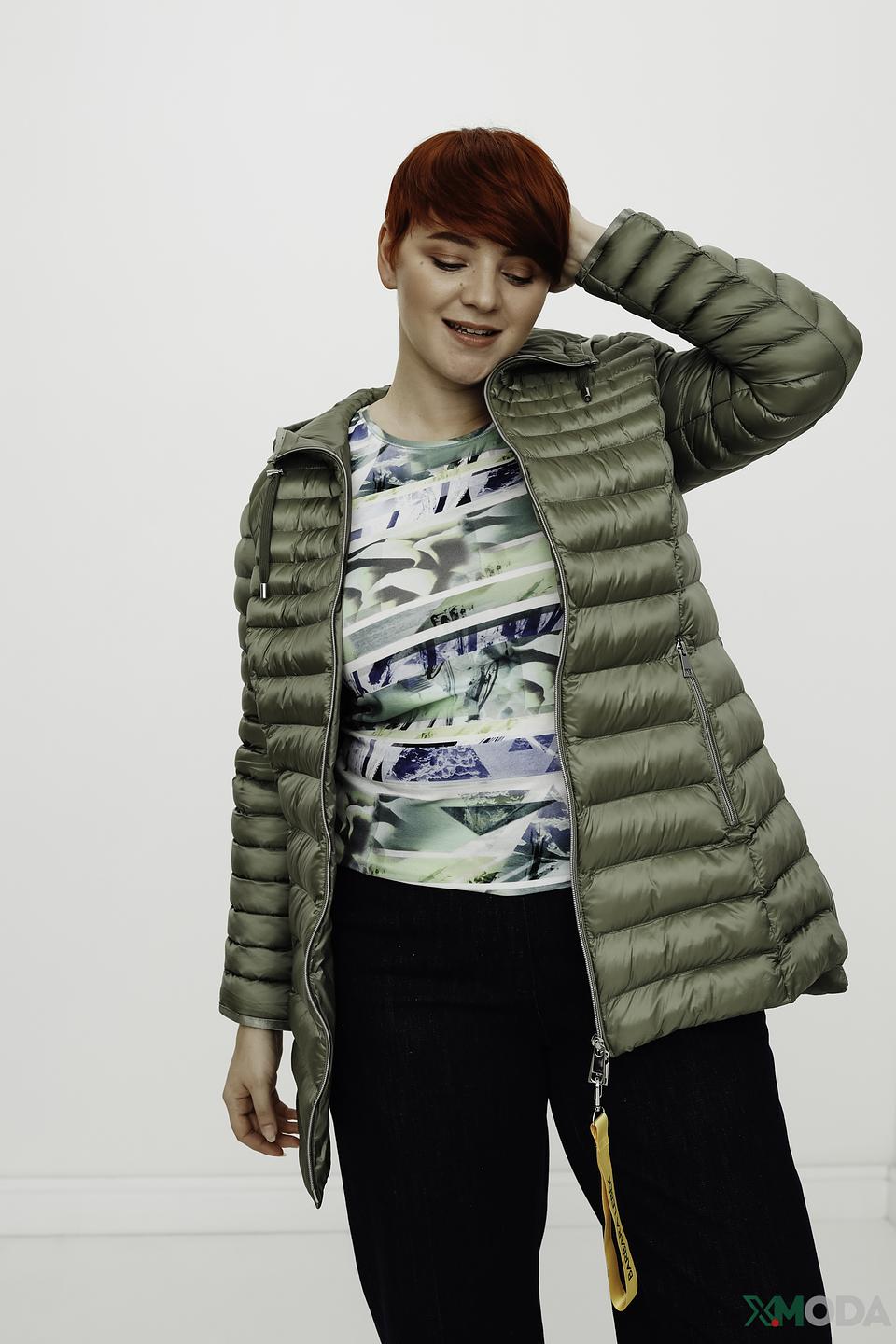 Куртка Lebek хаки стеганая