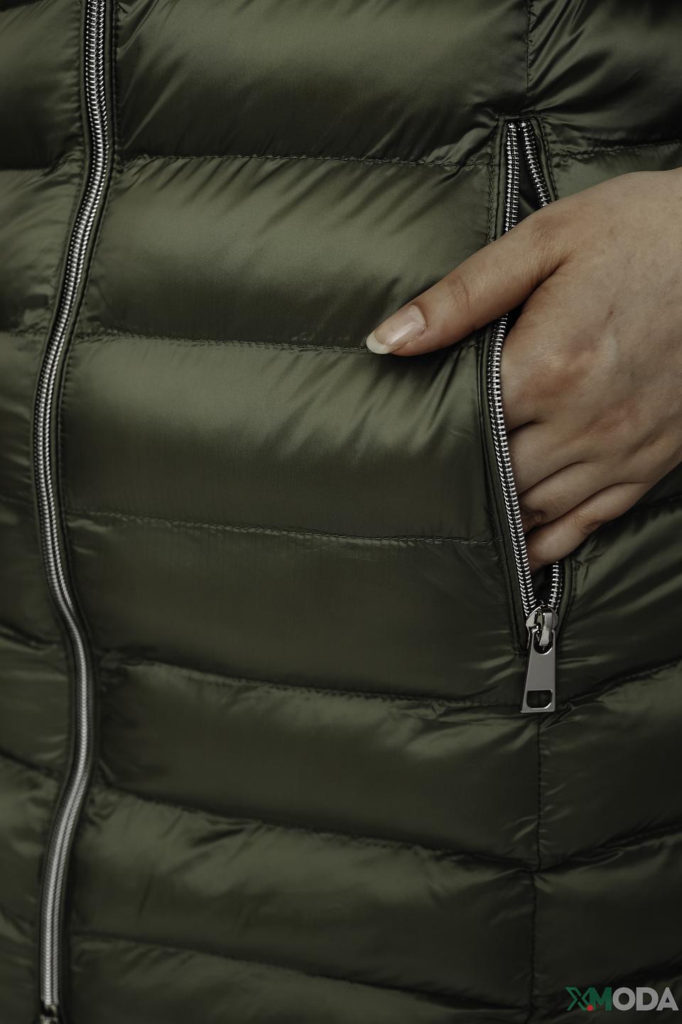 Куртка Lebek хаки стеганая