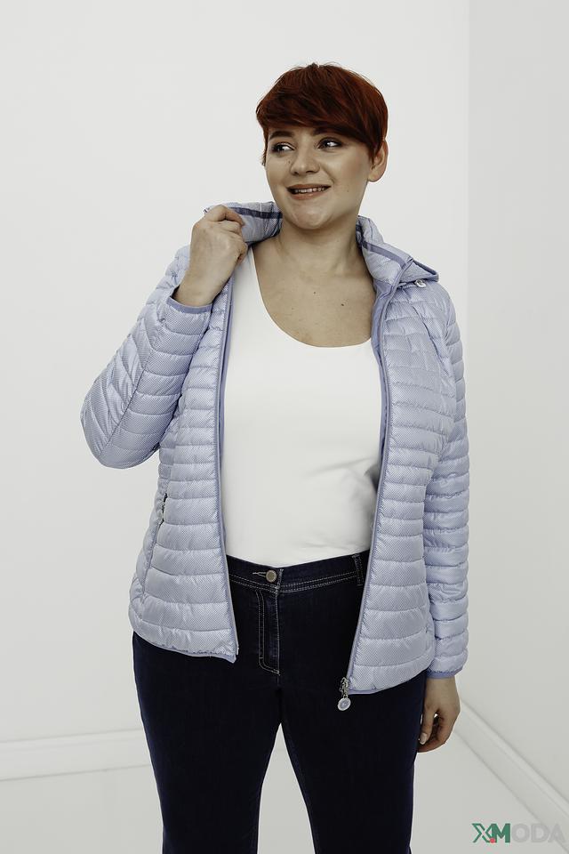 Куртка Lebek стеганая голубая