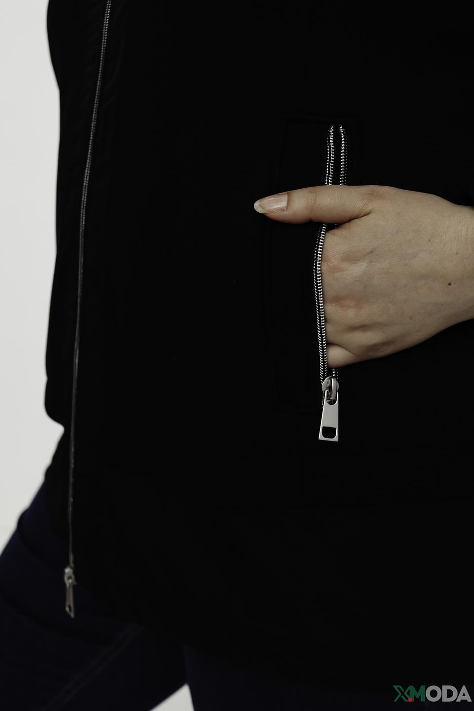 Куртка Lebek чёрная с капюшоном