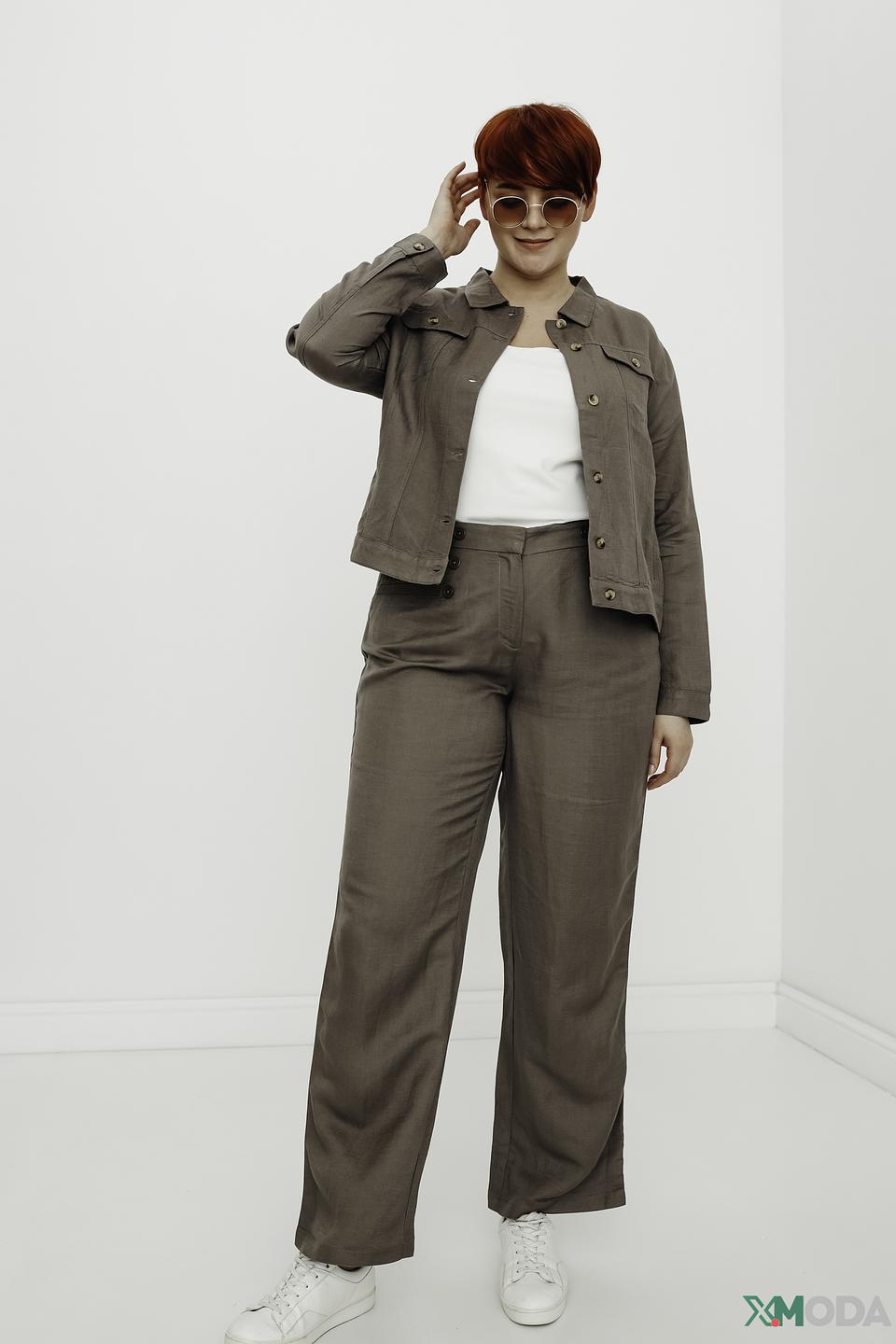 Жакет Pezzo приталенный хаки