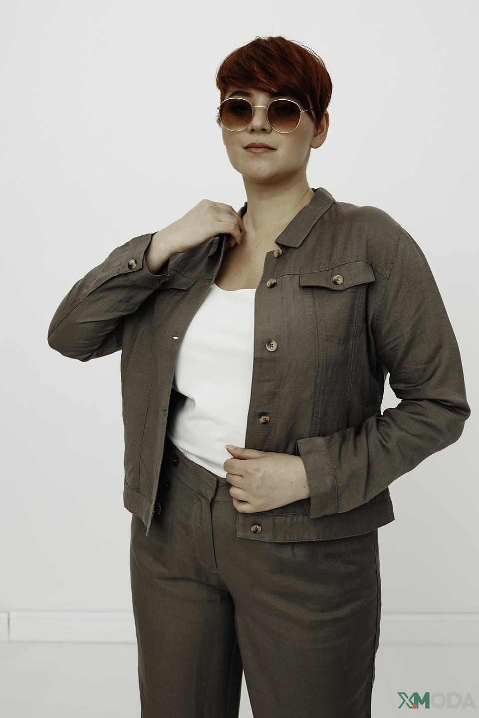 Жакет Pezzo приталенный хаки