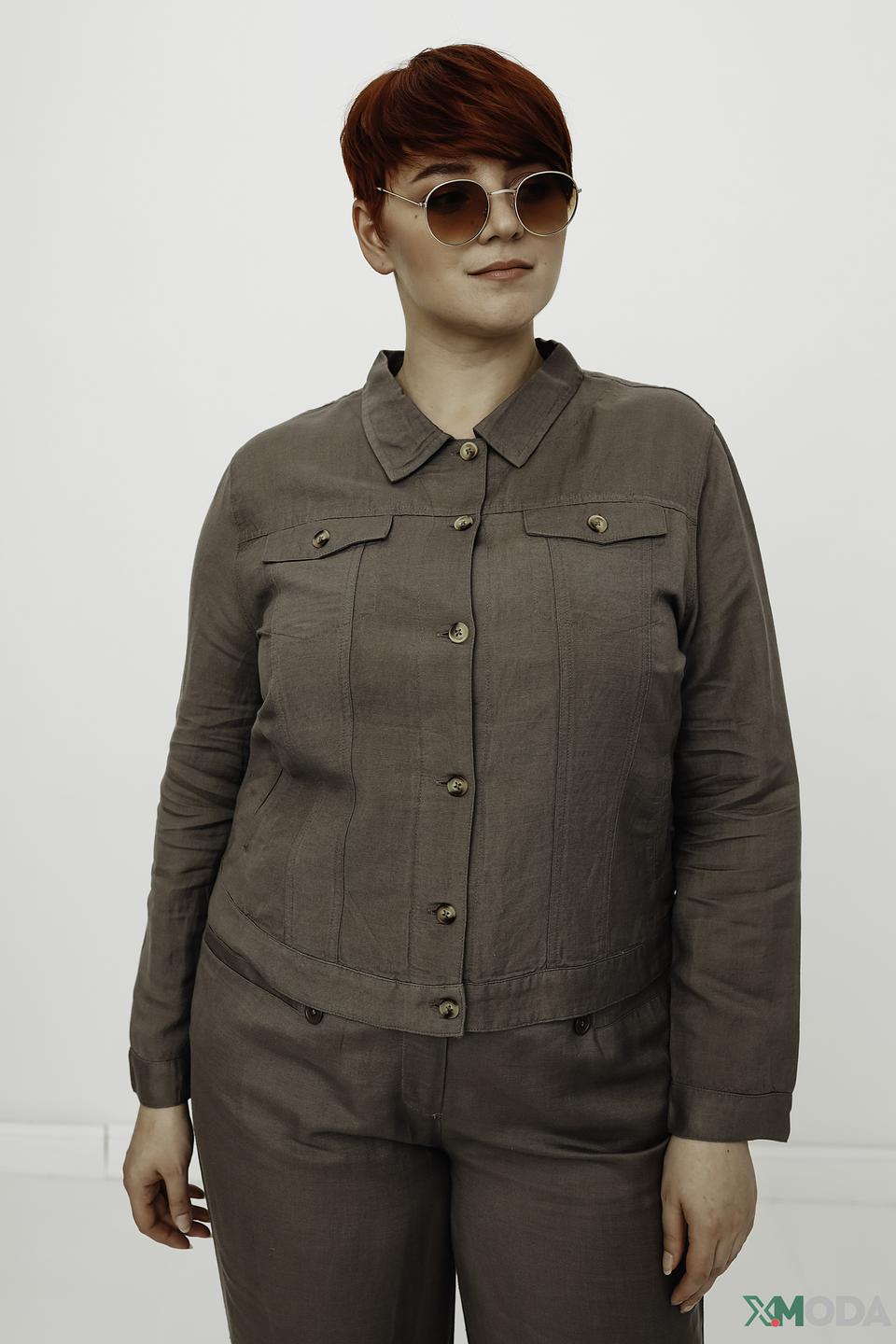 Жакет Pezzo приталенный хаки