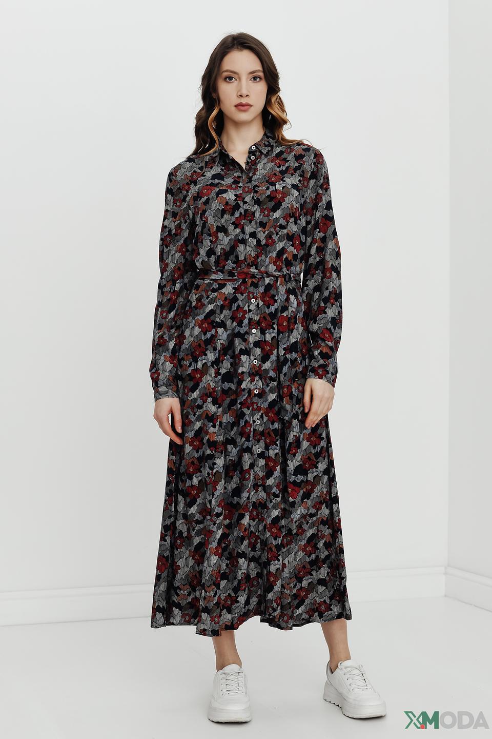 Платье s.Oliver с цветочным принтом