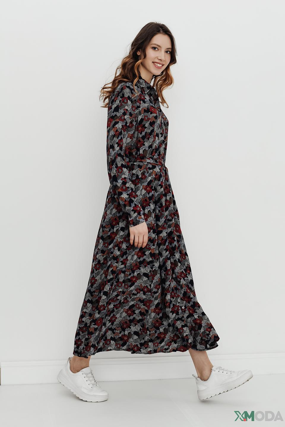 Платье s.Oliver с цветочным принтом