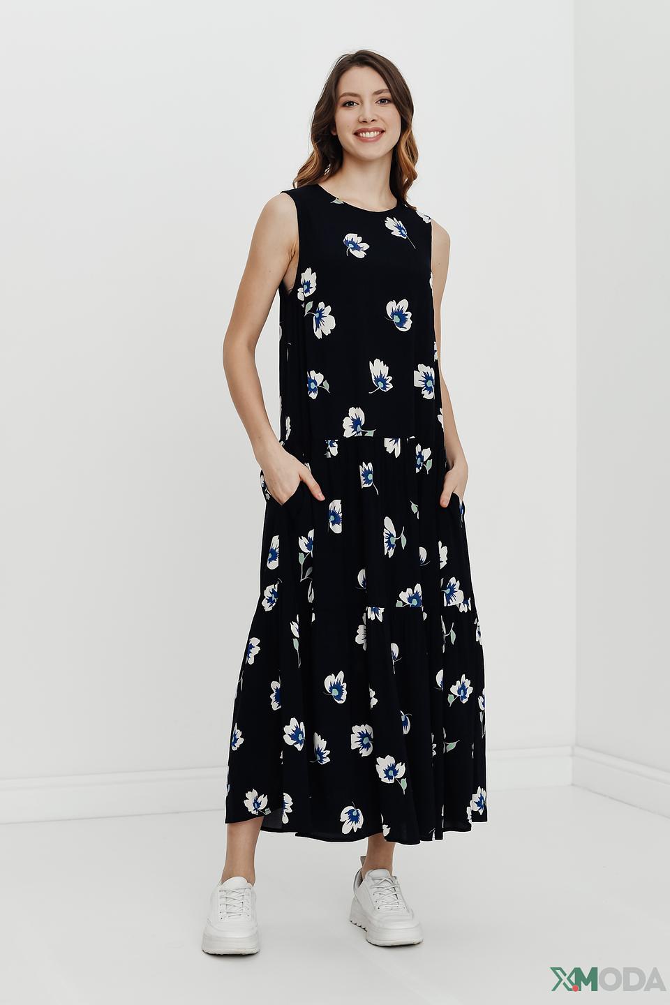 Платье Oui с цветочным принтом