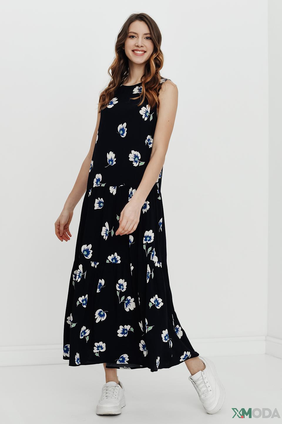 Платье Oui с цветочным принтом