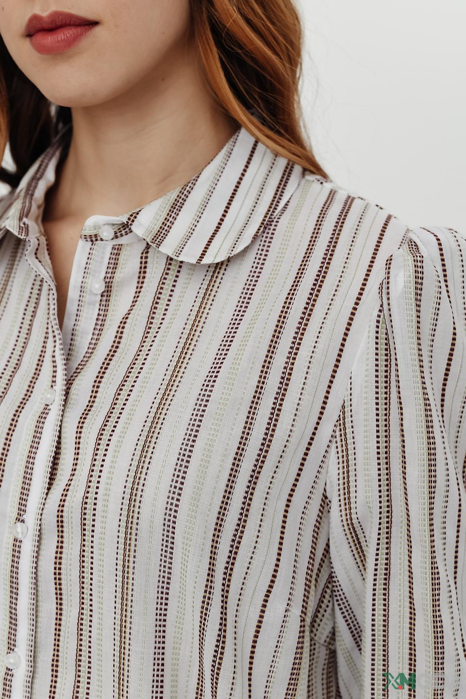 Рубашка Joop! в полоску с рукавами-фонариками