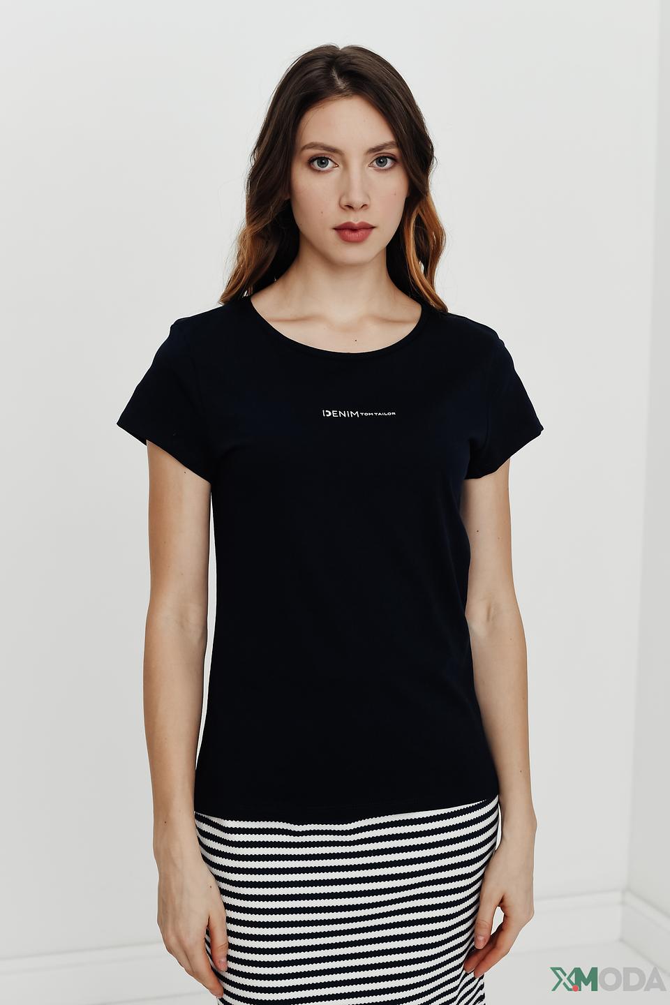 Футболка Tom Tailor denim girl чёрная