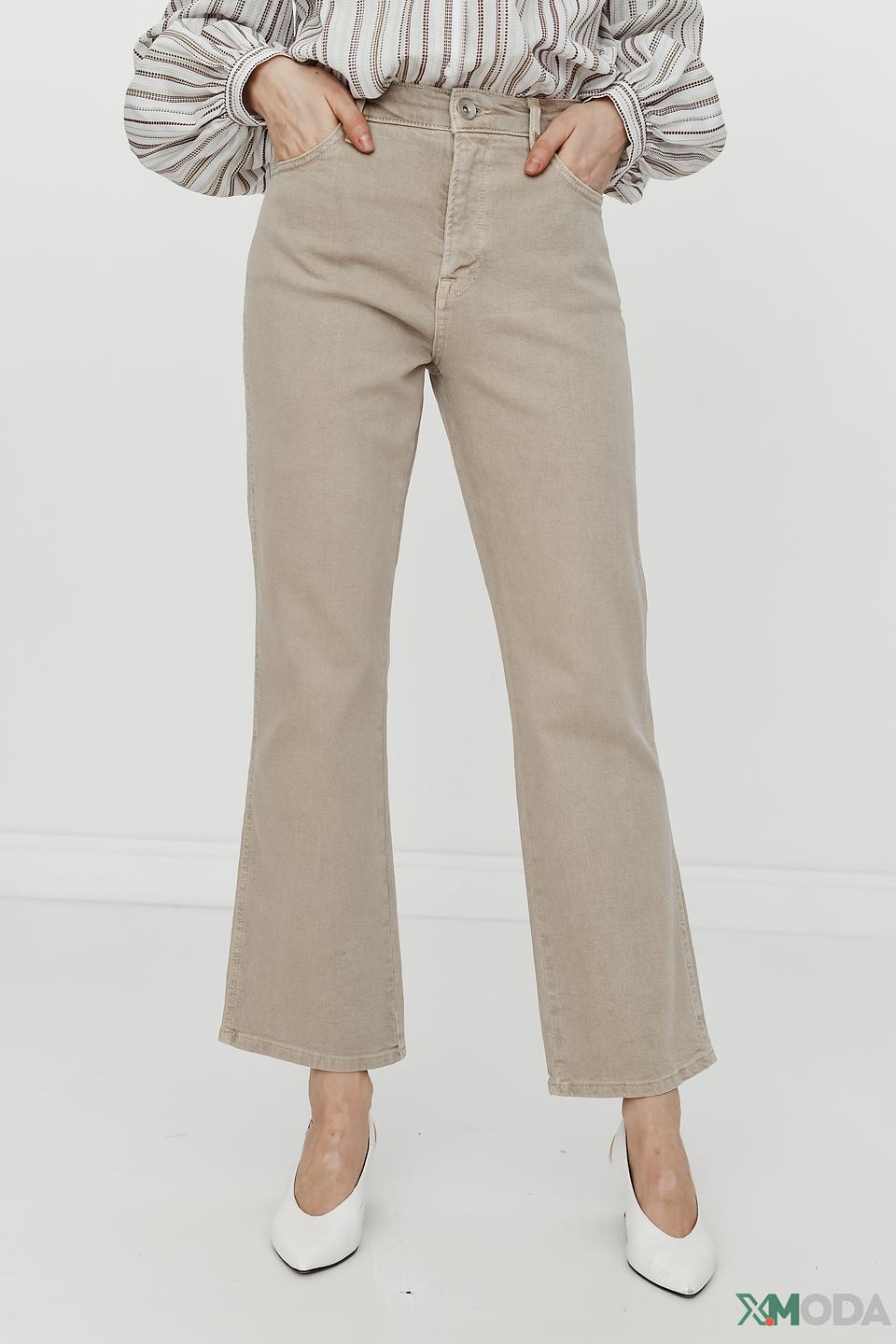 Джинсы Mos Mosh бежевые прямые