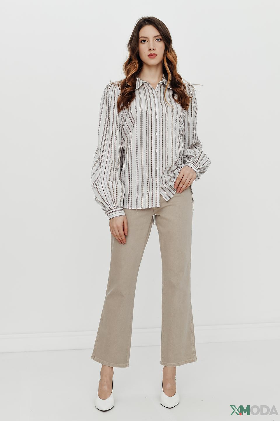 Джинсы Mos Mosh бежевые прямые