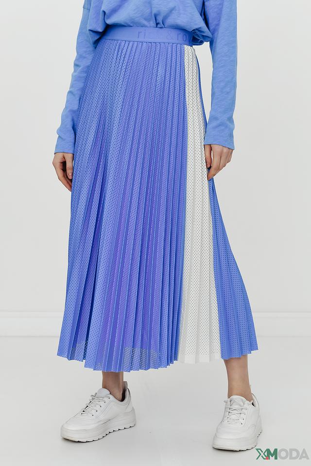 Юбка Rich and Royal плиссе голубой