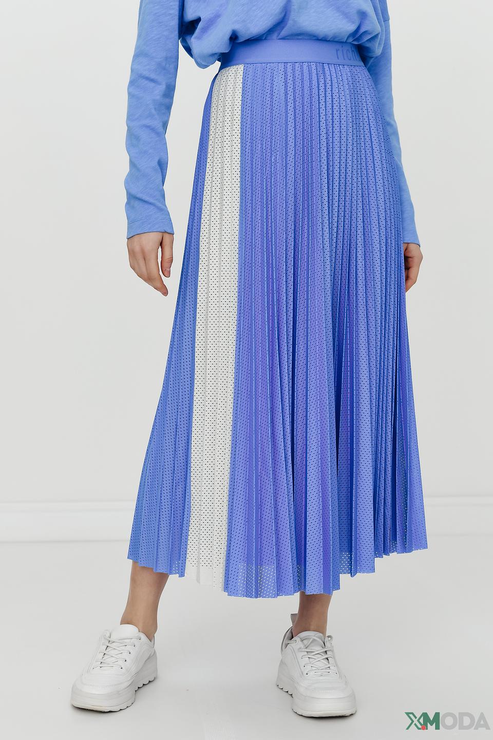 Юбка Rich and Royal плиссе голубой