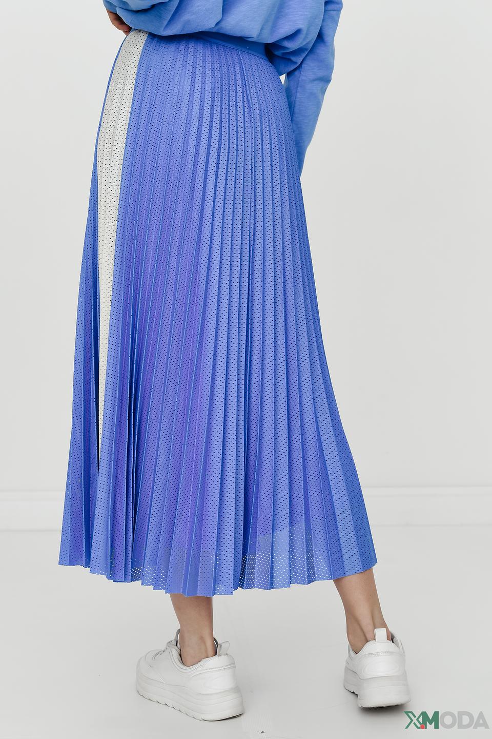 Юбка Rich and Royal плиссе голубой