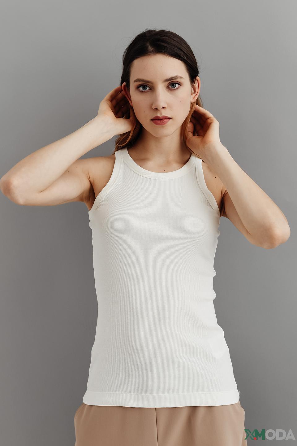 Топ Rich and Royal базовый белый