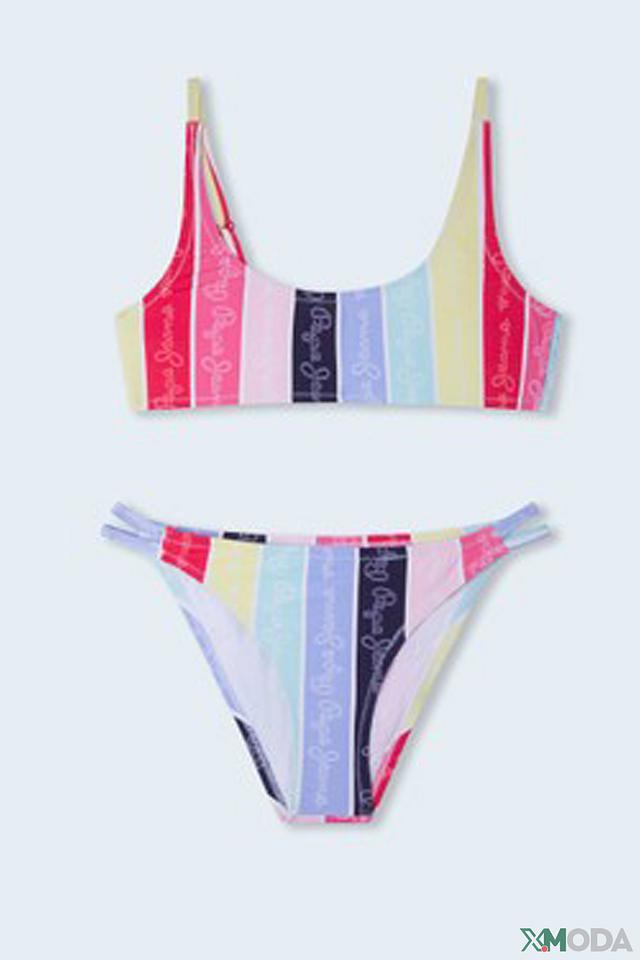 Pepe Jeans London купальник полосатый