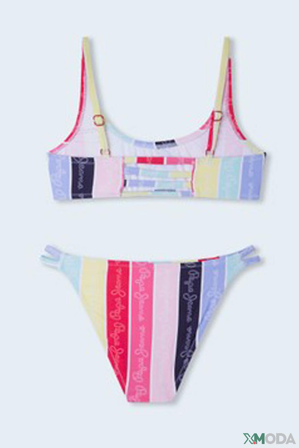 Pepe Jeans London купальник полосатый