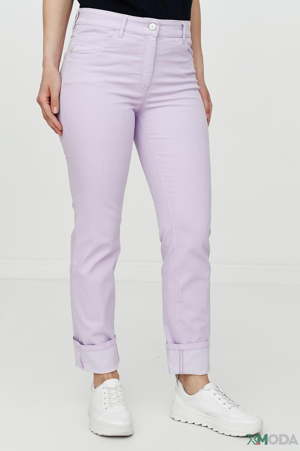 Джинсы Zerres лавандовые с манжетами