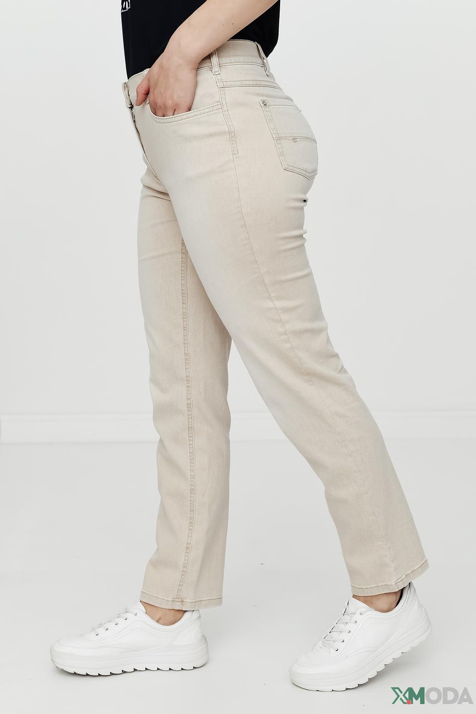 Джинсы Zerres бежевые прямого кроя