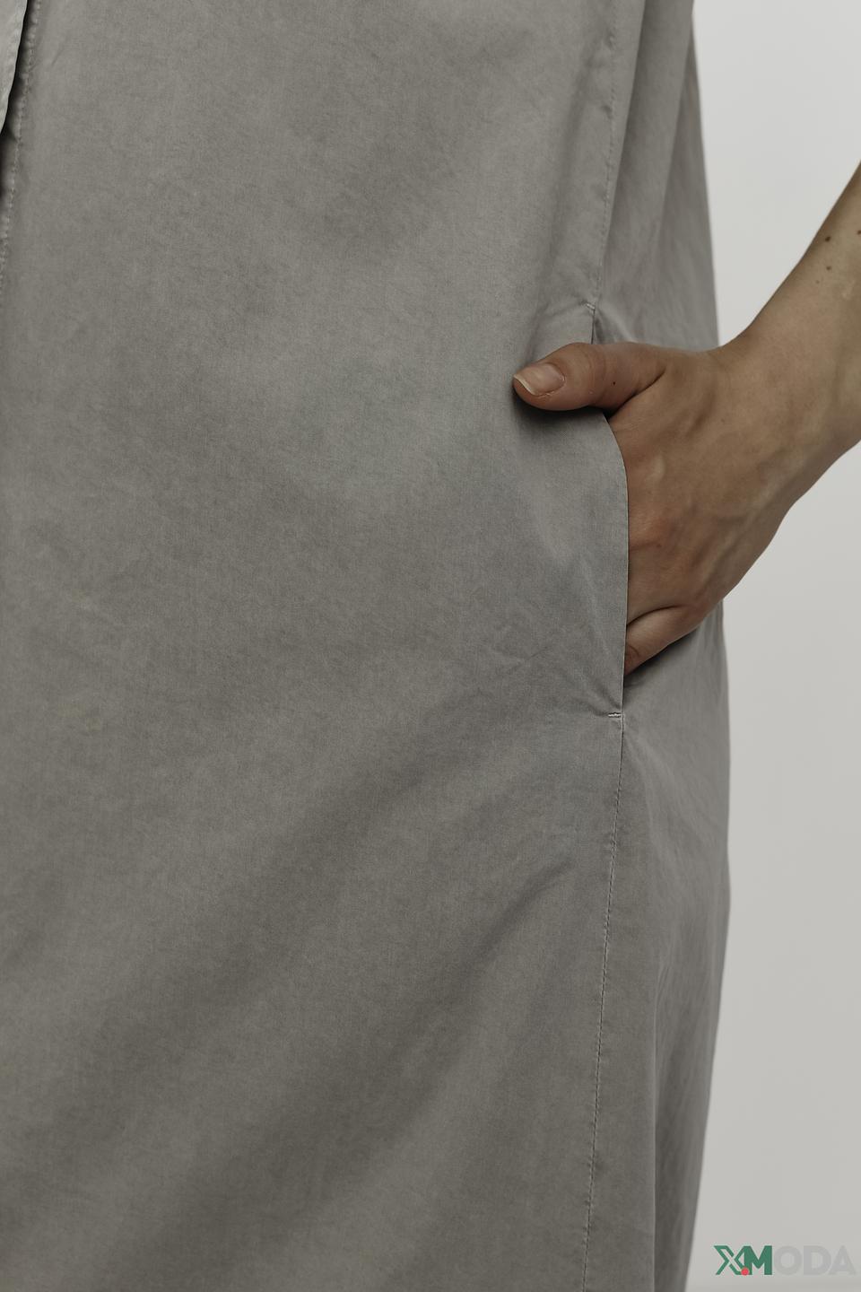 Платье Marc O'Polo бежевое, прямое, с пуговицами и карманами