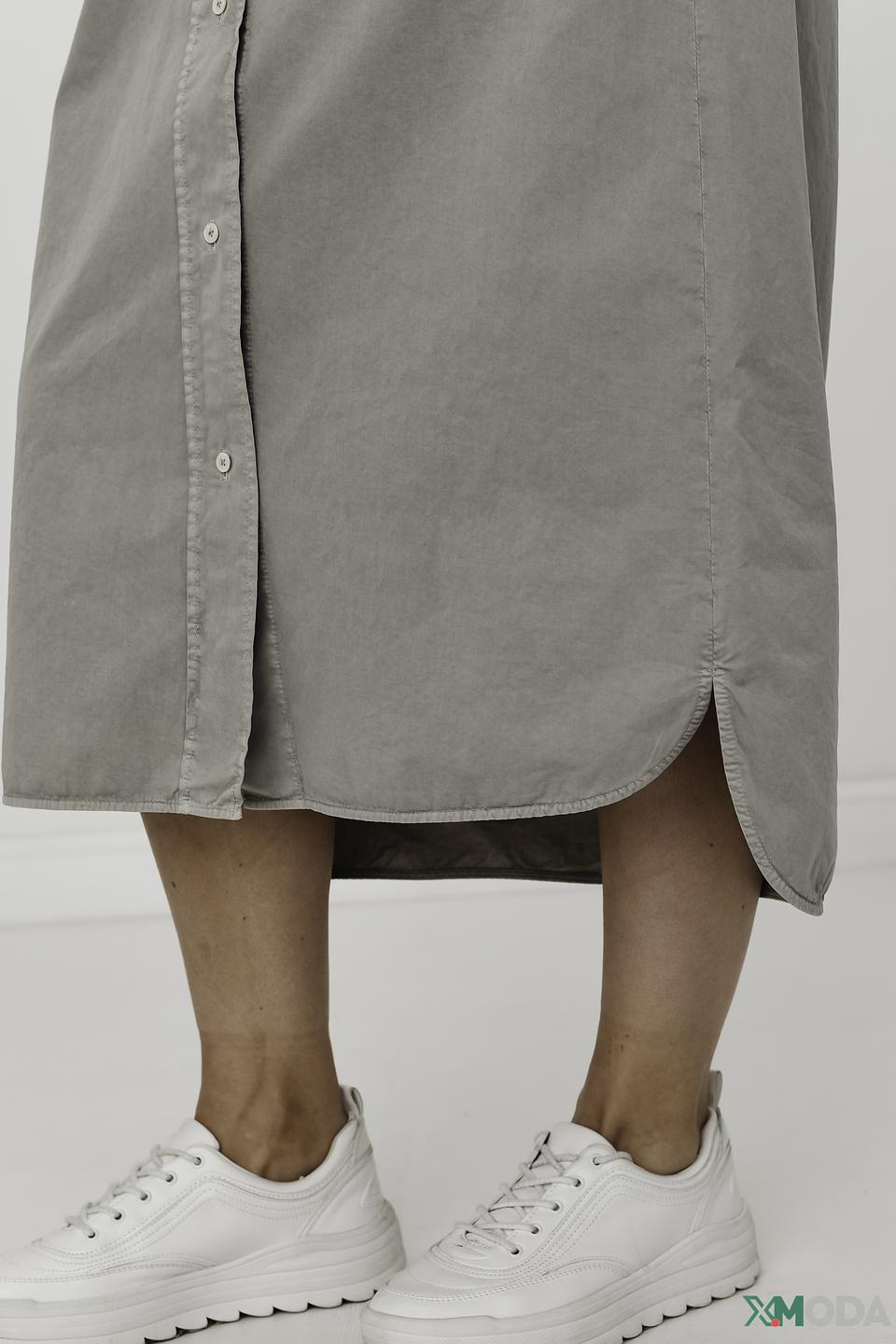 Платье Marc O'Polo бежевое, прямое, с пуговицами и карманами