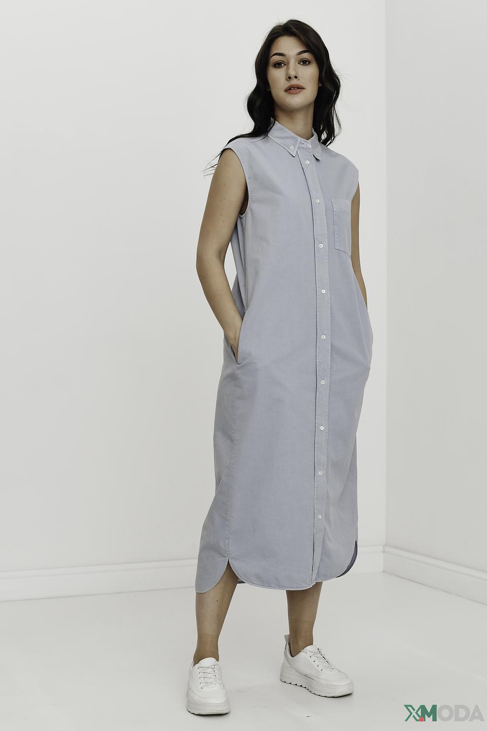 Платье рубашка Marc O Polo голубое