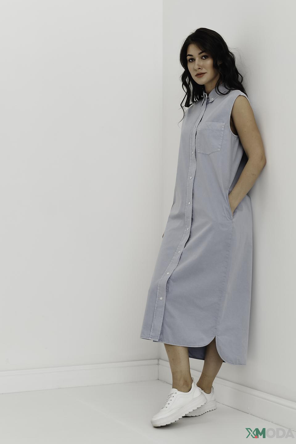 Платье рубашка Marc O Polo голубое