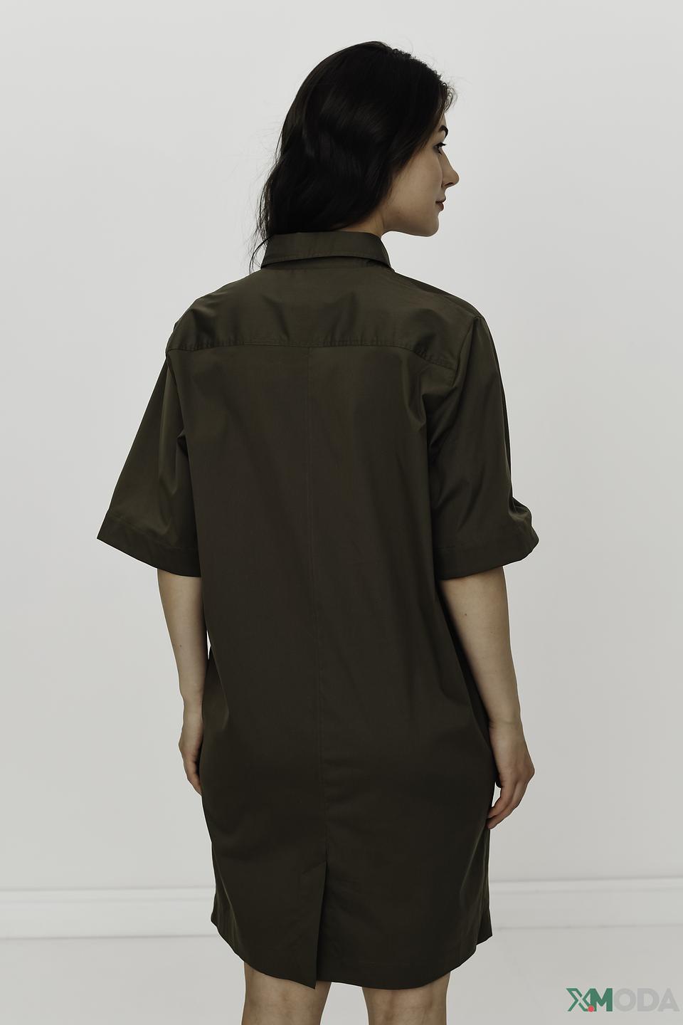 Платье рубашка Mos Mosh хаки