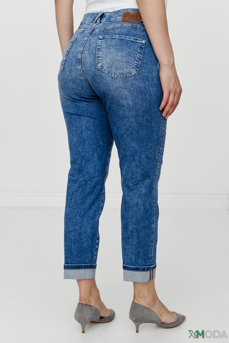 Джинсы Angels с потертостями голубые