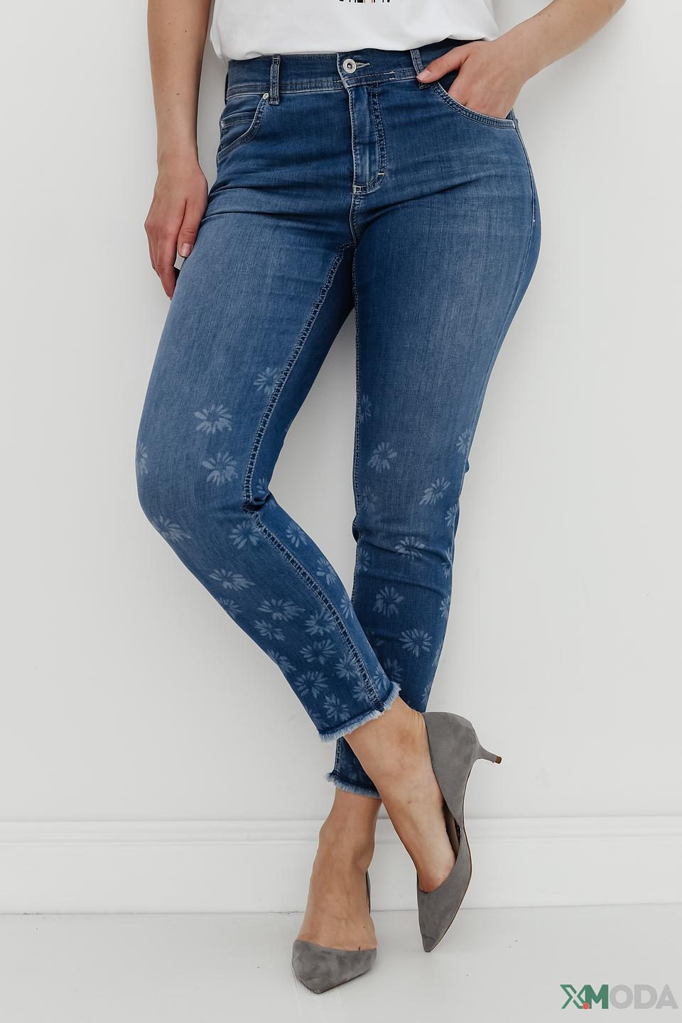 Джинсы Angels с цветочным принтом