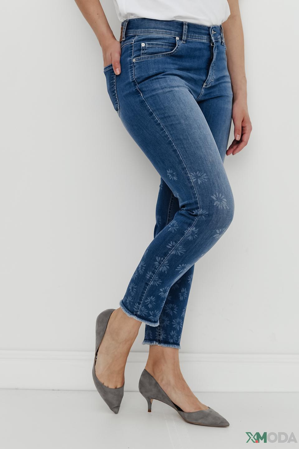 Джинсы Angels с цветочным принтом