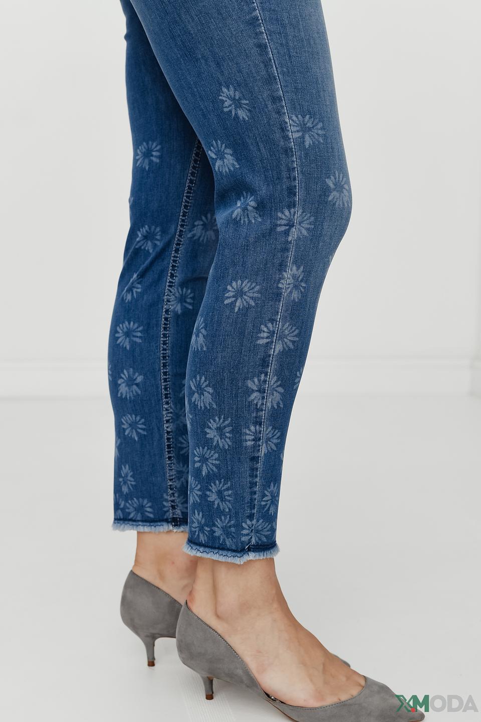 Джинсы Angels с цветочным принтом