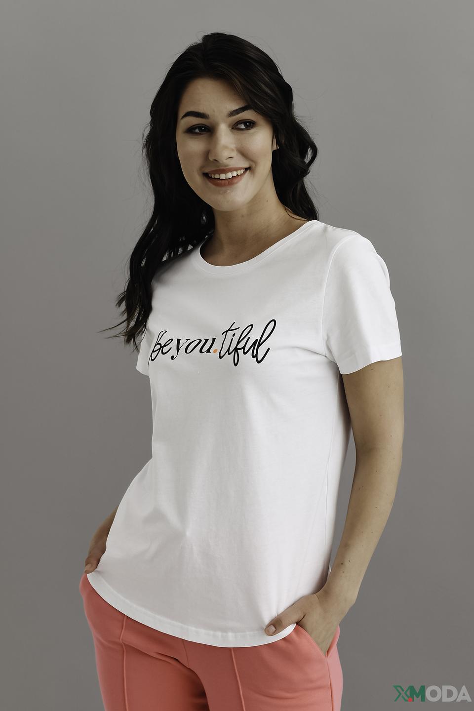 Футболка You Just White с принтом