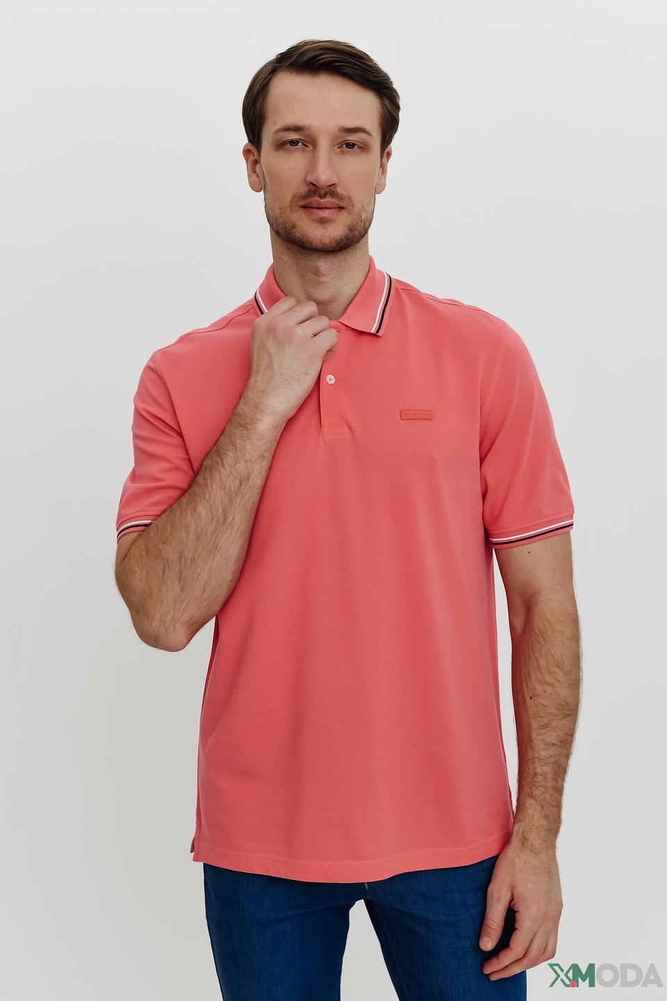 Поло Bugatti персиковое