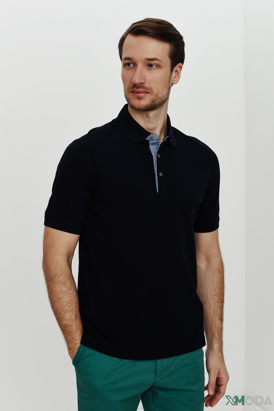 Поло Bugatti чёрный