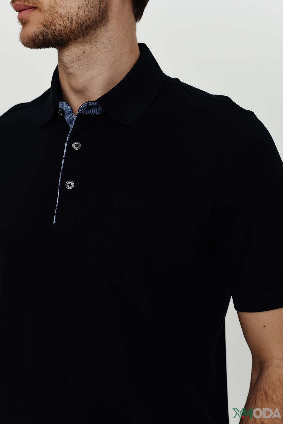 Поло Bugatti чёрный