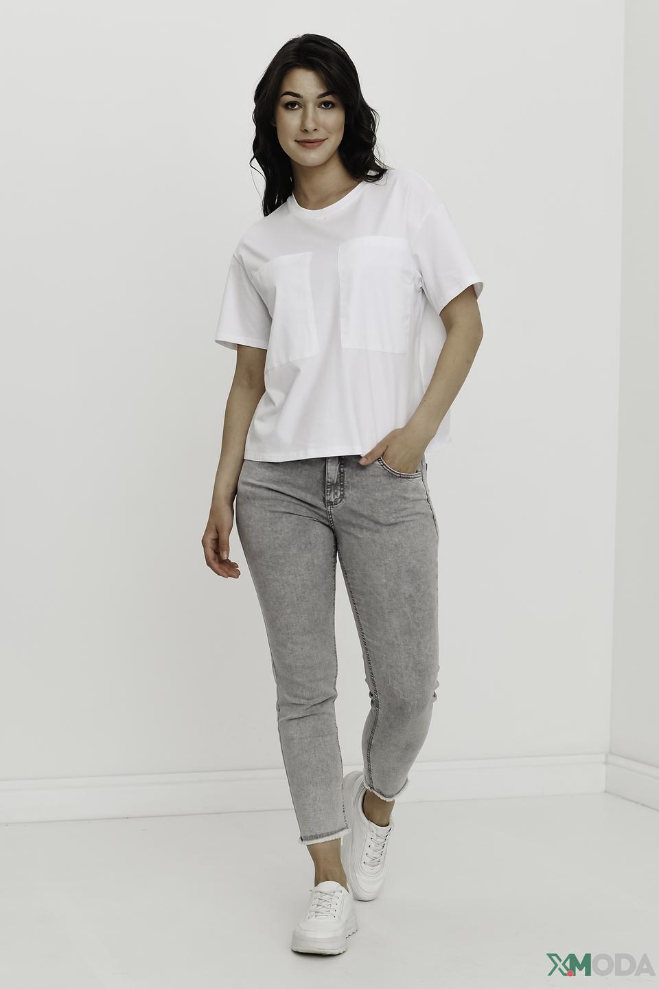 Джинсы Angels серые с потертостями