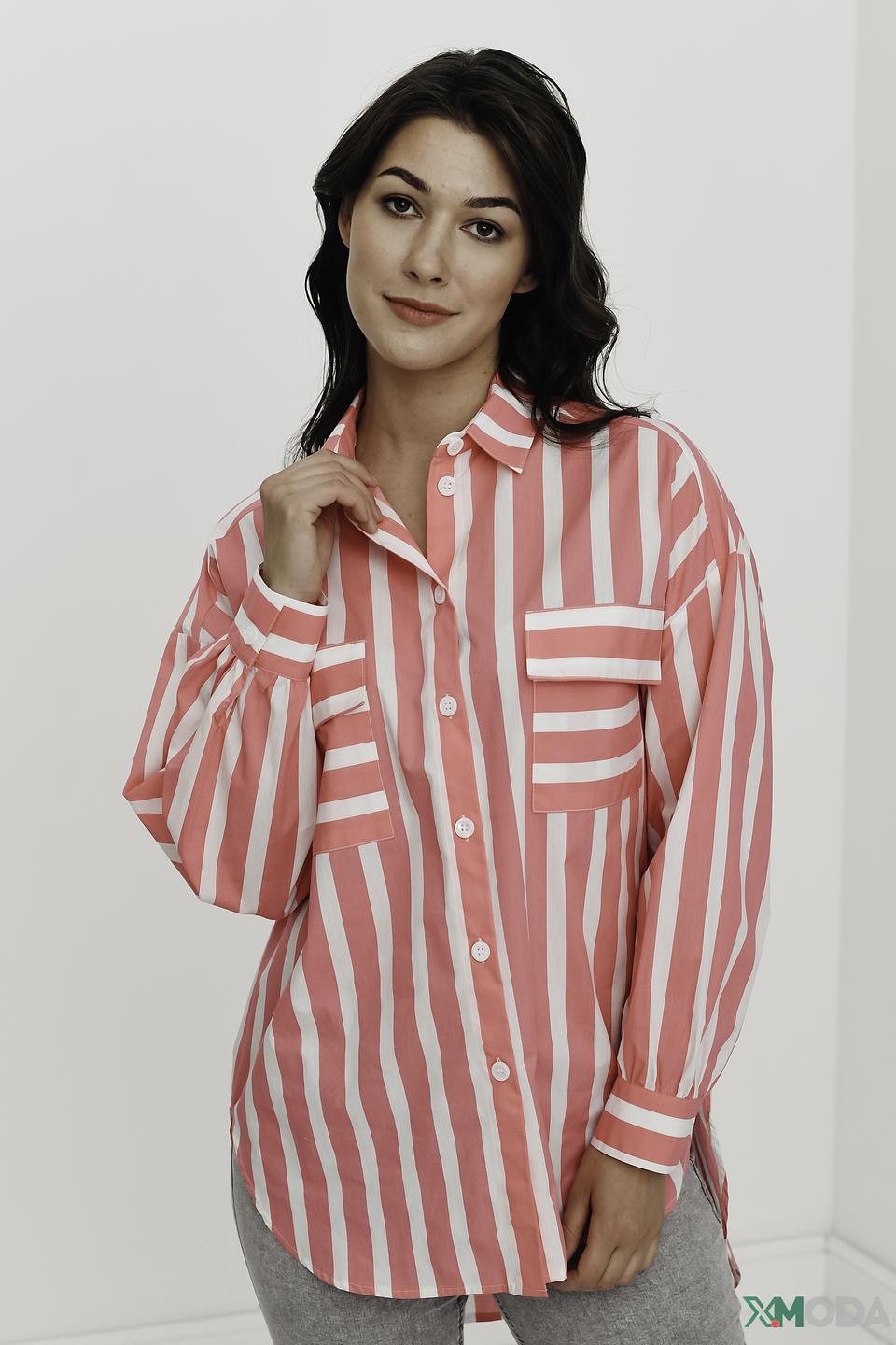 Рубашка You Just White в полоску