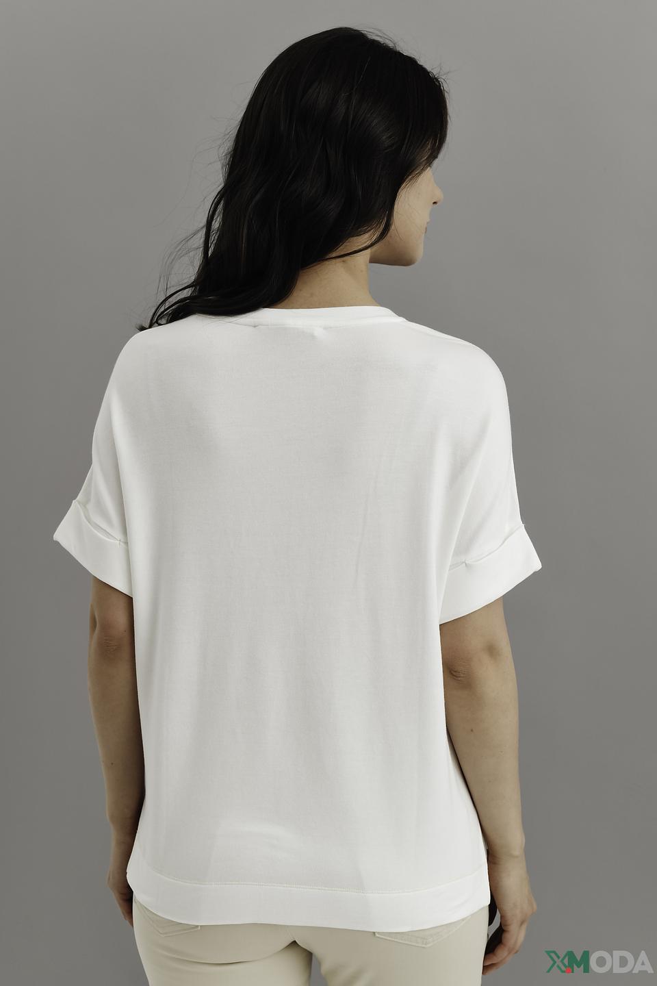 Футболка Oui с принтом белая