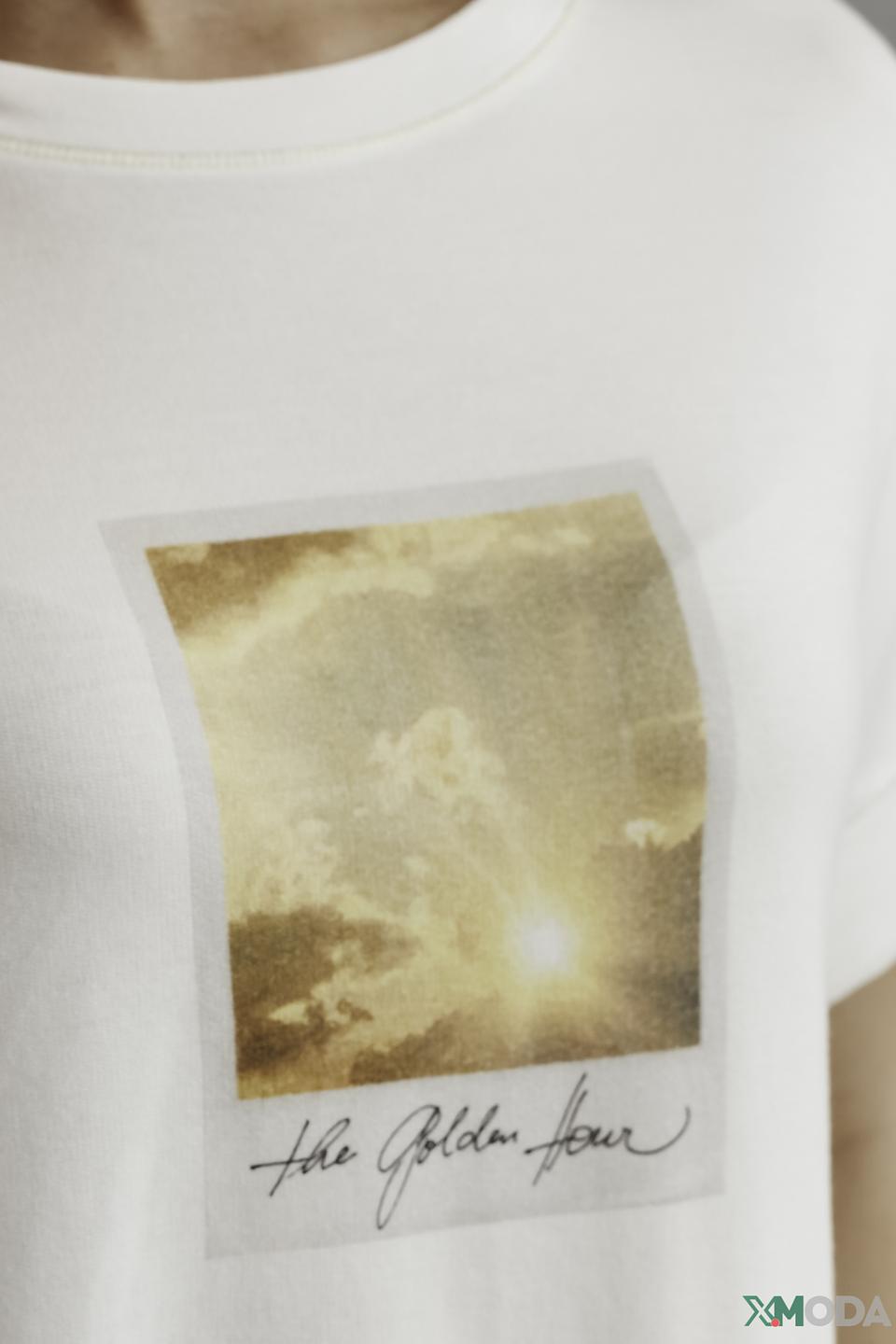 Футболка Oui с принтом белая