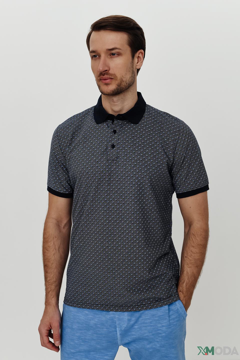 Поло Casa Moda с принтом