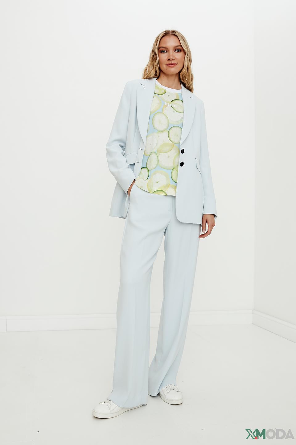 Брюки палаццо Taifun голубые