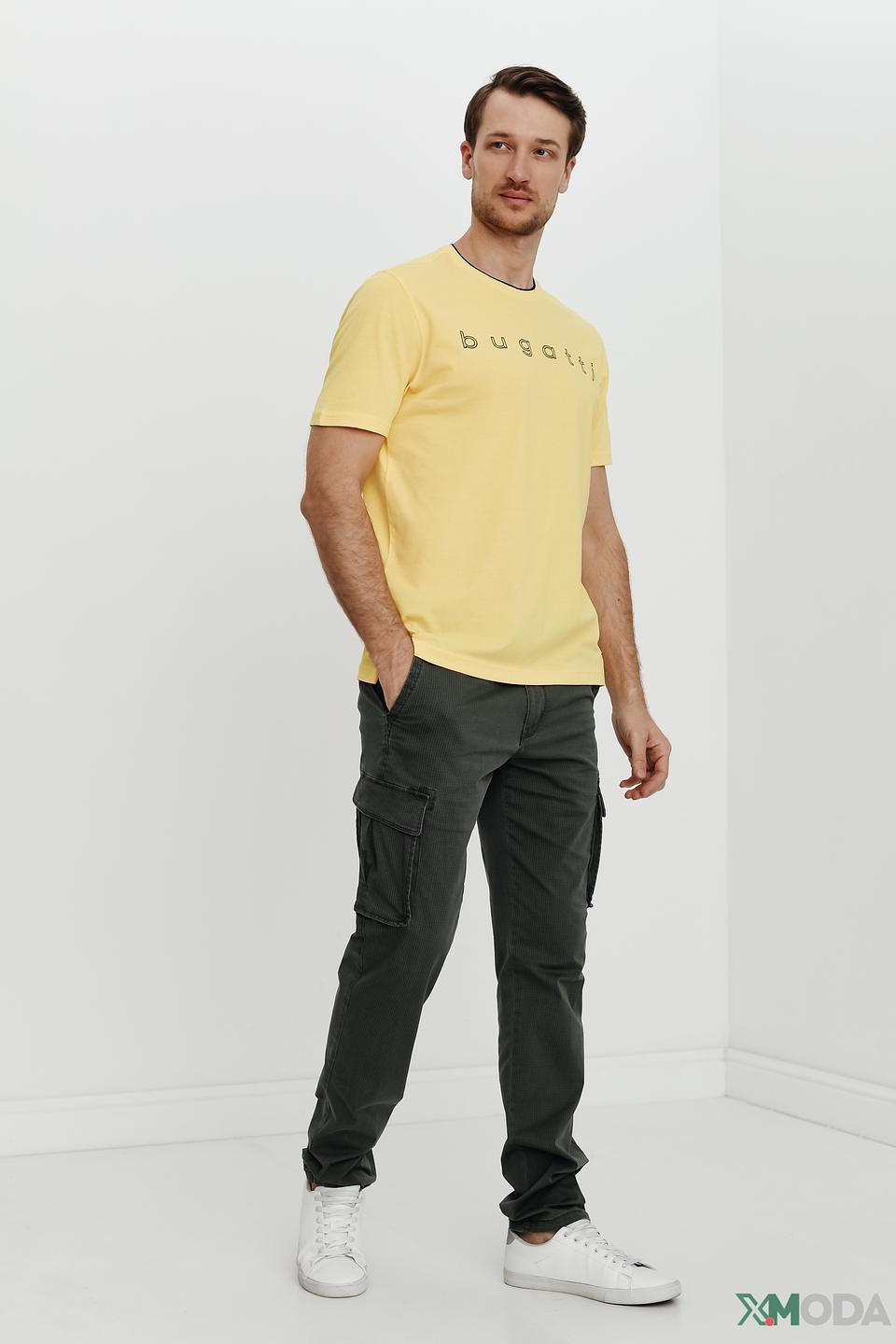 Футболка Bugatti с логотипом жёлтая